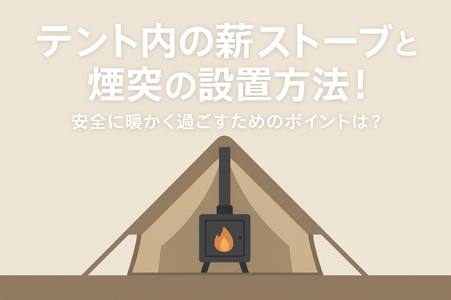 テント内の薪ストーブと煙突の設置方法！安全に暖かく過ごすためのポイントは？