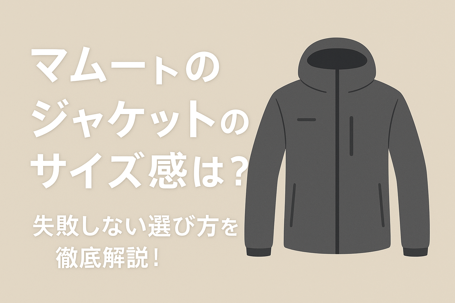 マムートのジャケットのサイズ感は？失敗しない選び方を徹底解説！