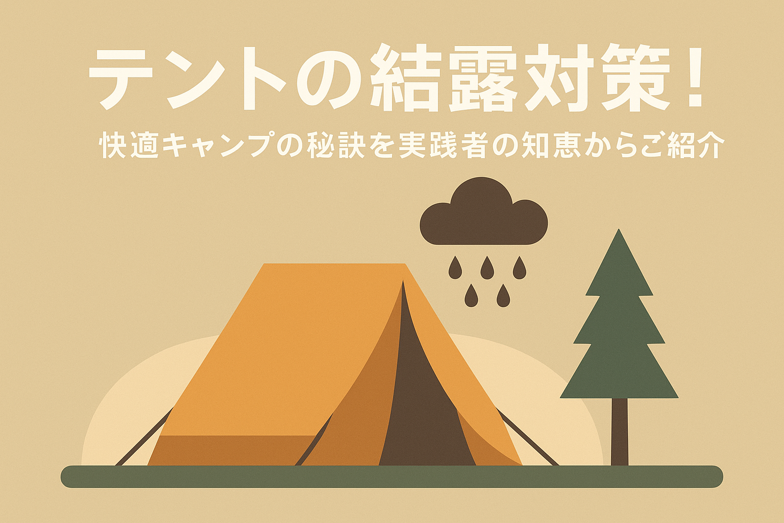 テントの結露対策!快適キャンプの秘訣を実践者の知恵からご紹介