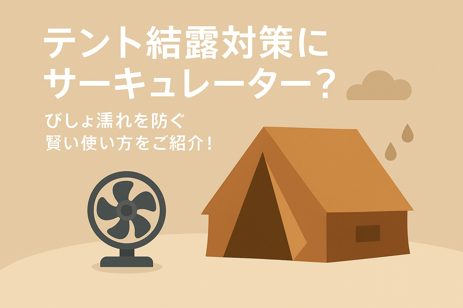 テント結露対策にサーキュレーター?びしょ濡れを防ぐ賢い使い方をご紹介!