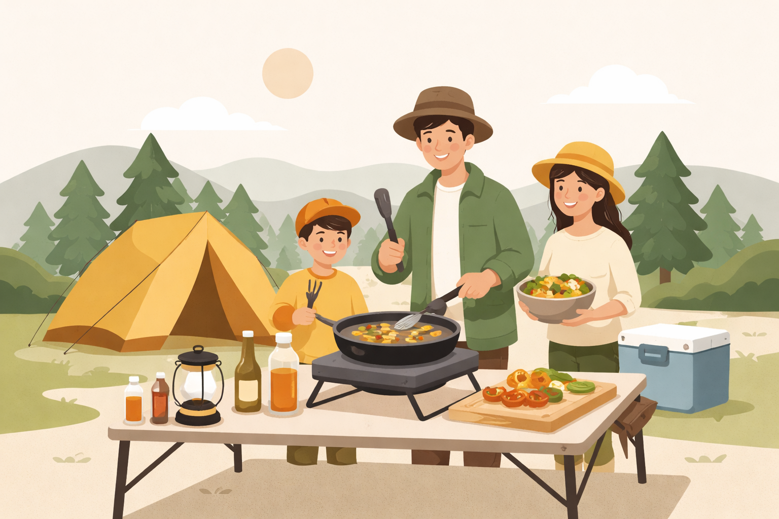 初心者ファミリーには「シンプルで少ない道具で作れる」キャンプ飯がベスト