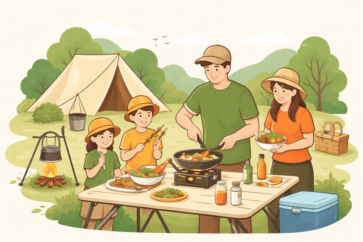 初心者ファミリーにおすすめのキャンプ飯具体例