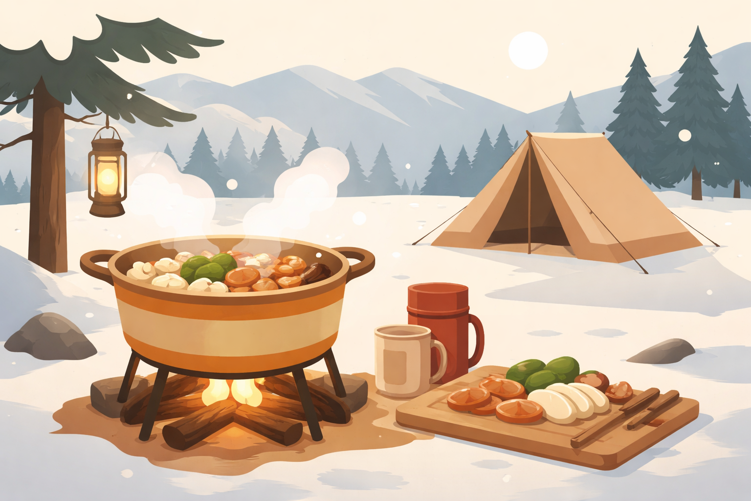 冬キャンプで鍋料理が初心者向けな理由
