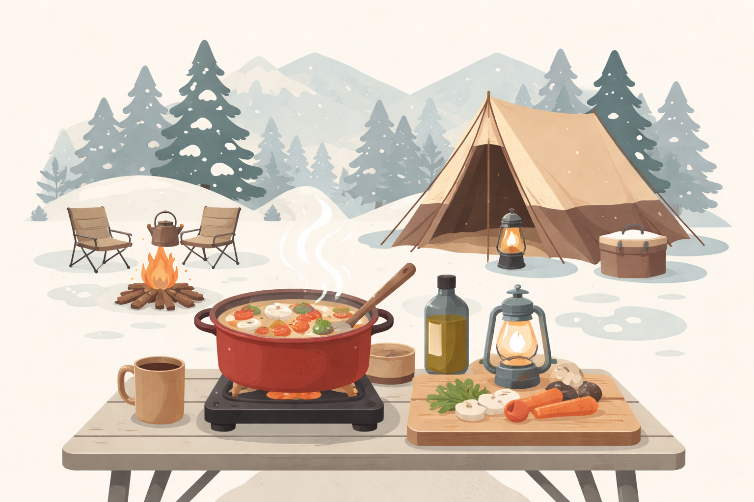 初心者さんにおすすめの冬キャンプ飯レシピ