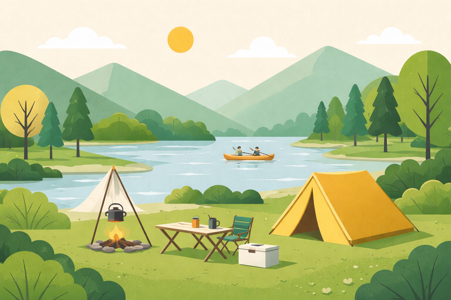 初心者には設備が整った河川敷・公園型キャンプ場がおすすめ