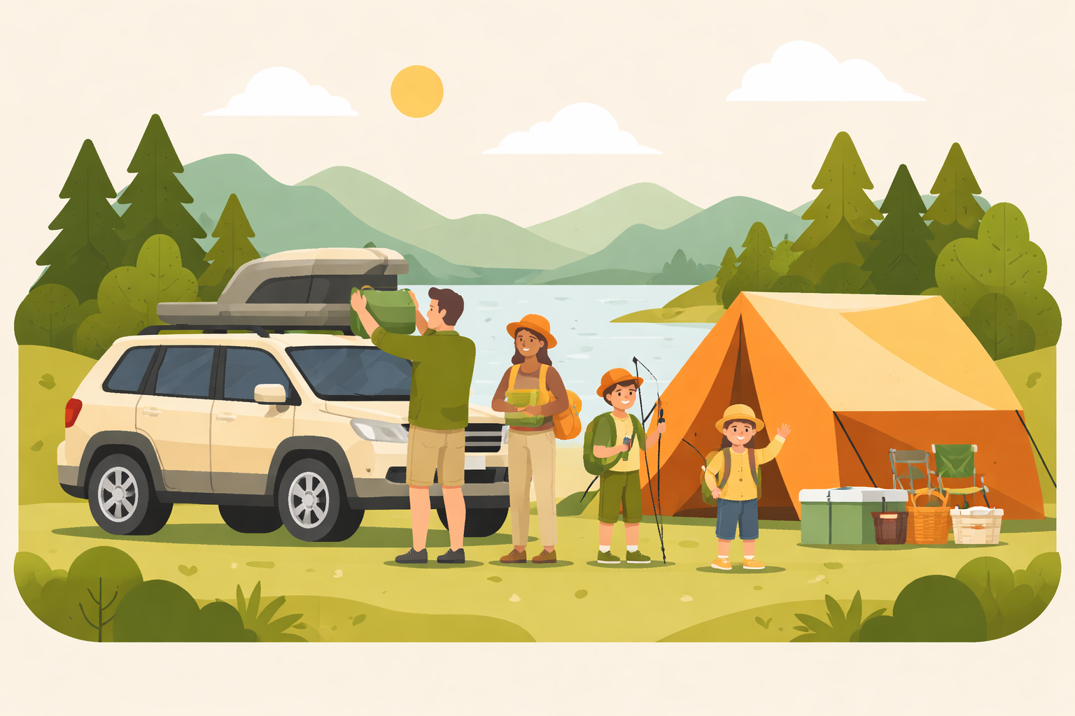 おすすめの4人家族キャンプ車3選