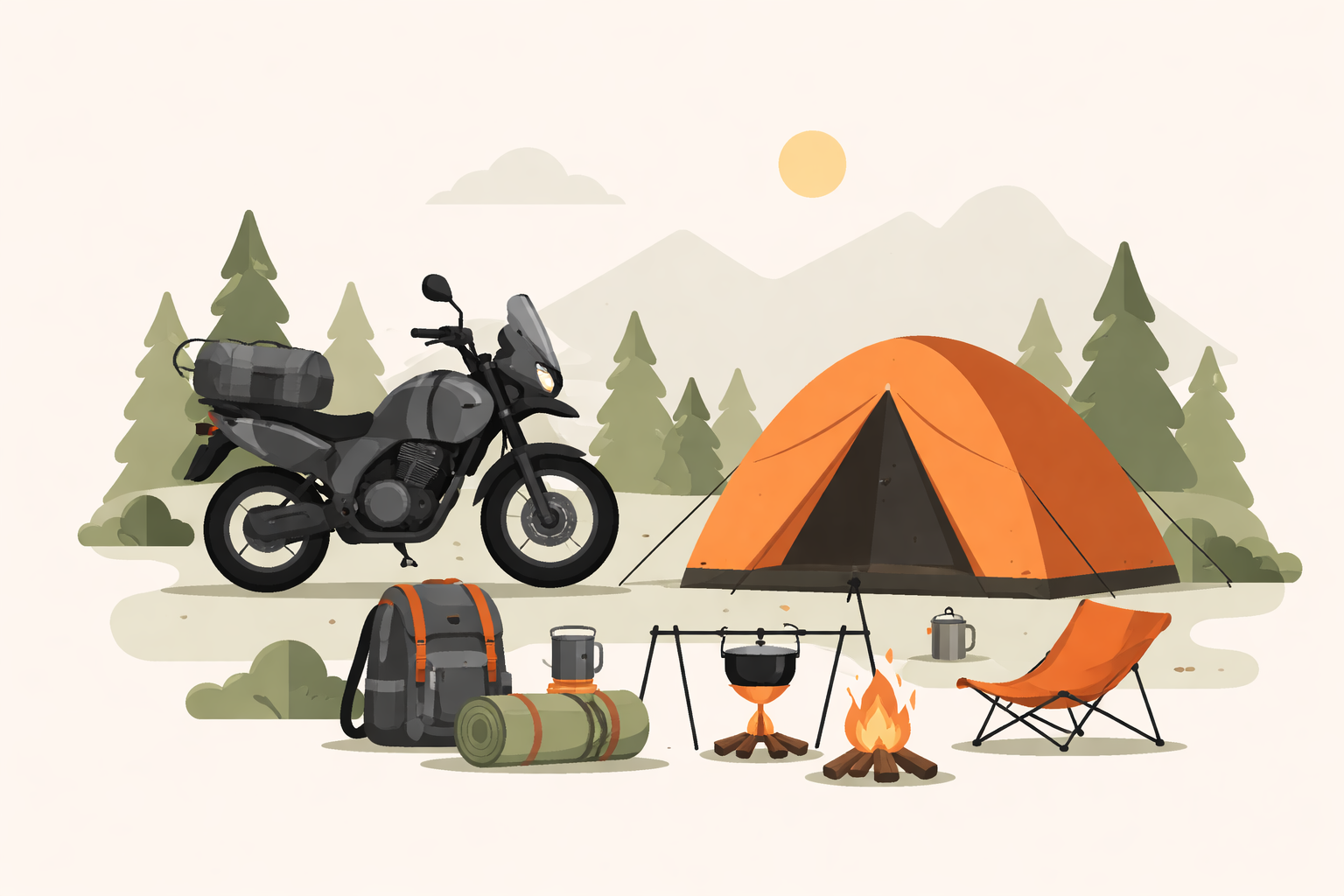 バイクソロキャンプに必要な道具一式8選