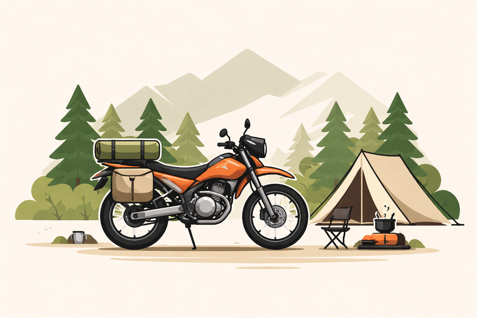 おすすめの250ccソロキャンプバイク