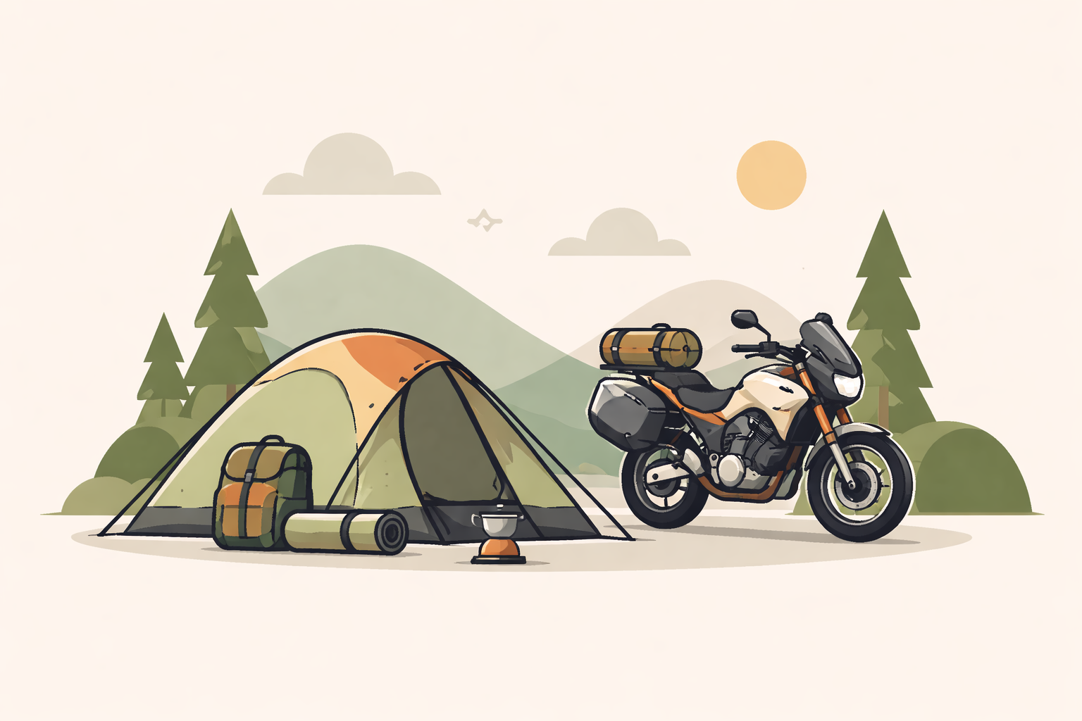 バイク用1人用テントは軽量・コンパクトなモデルを選ぶべき