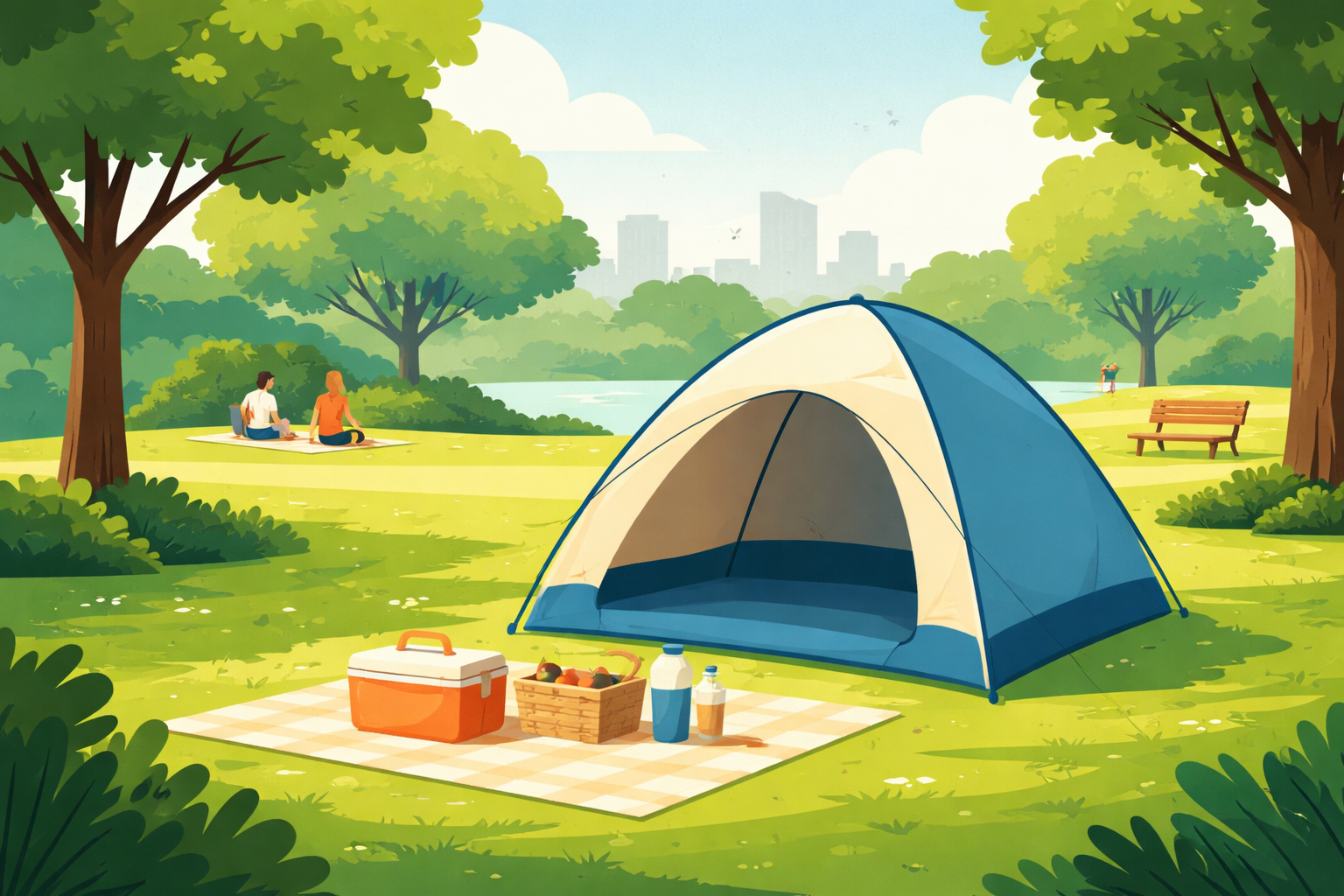 公園にはワンタッチテントが最適です