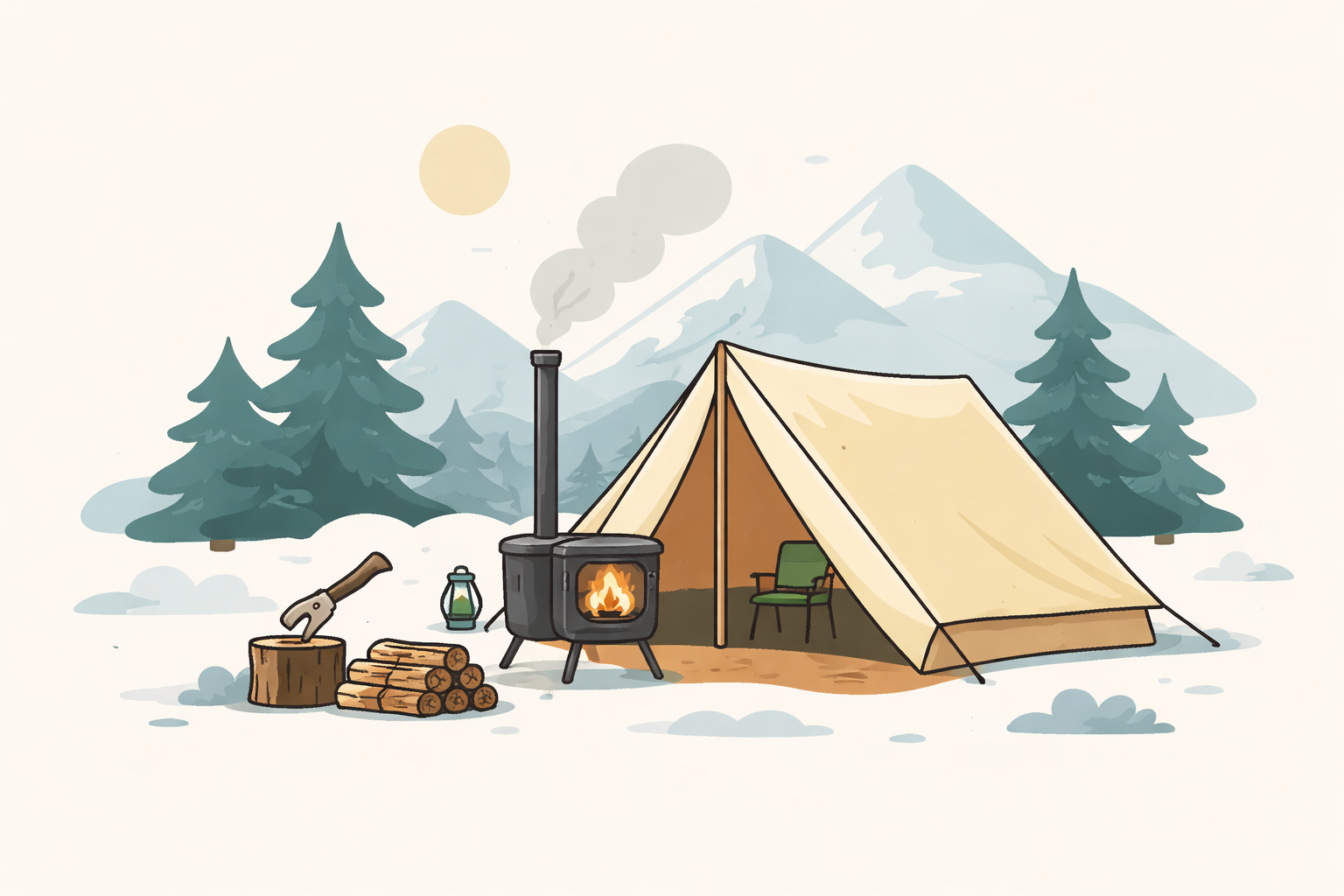 薪ストーブに最適なテントの3つの条件