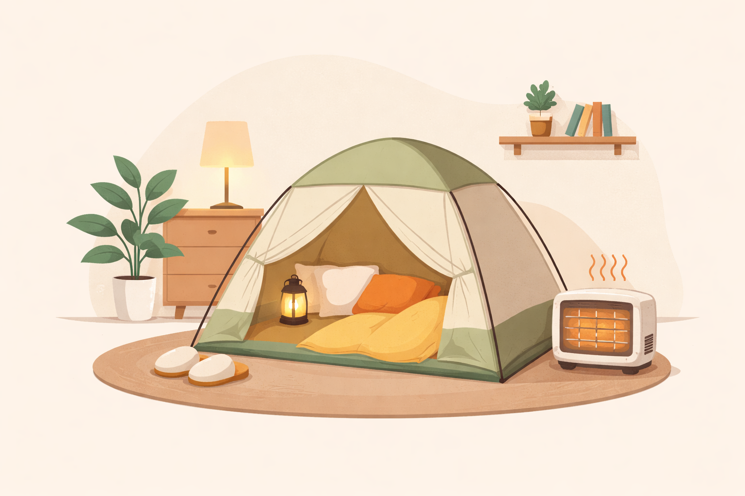 室内テント防寒なら暖房代を節約しながら暖かく過ごせます