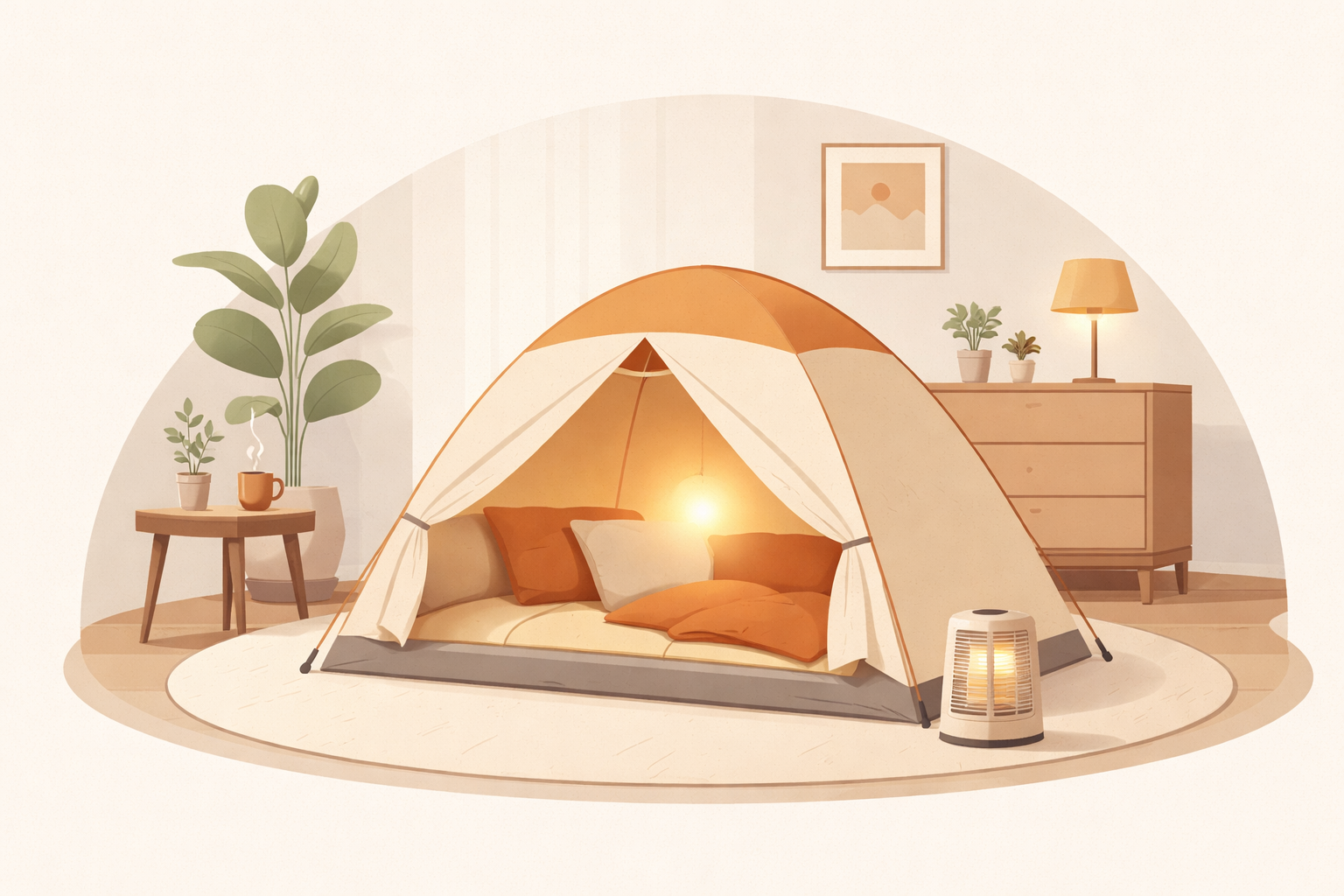 室内テント防寒が暖かい理由とは