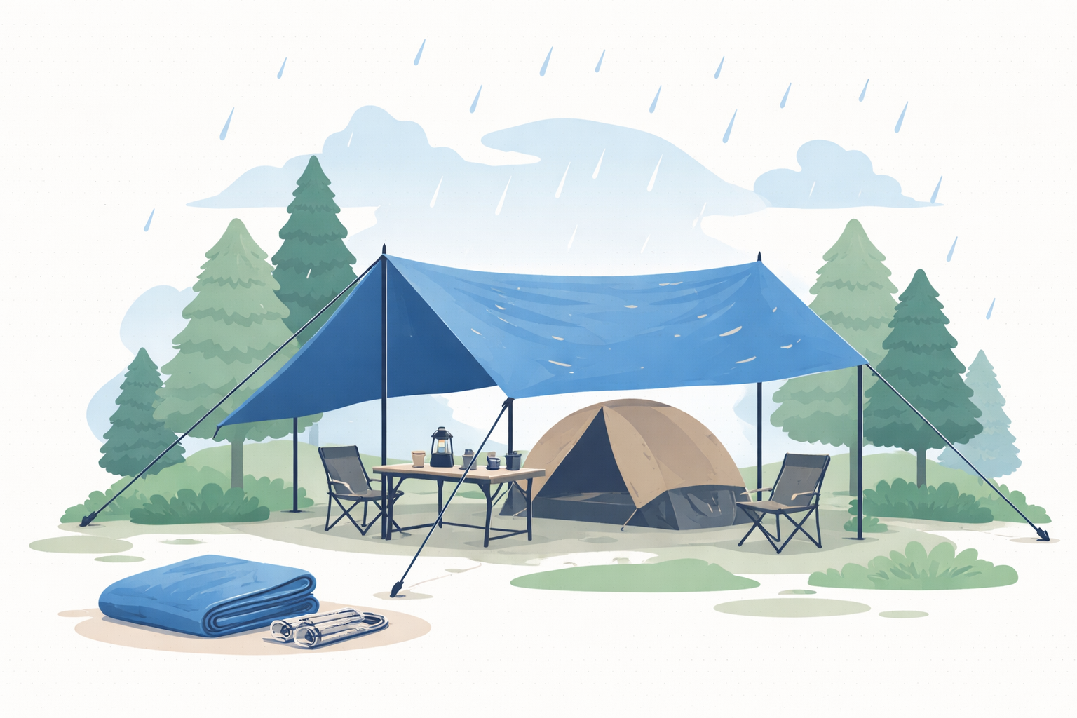 ブルーシートが雨対策に優れている理由