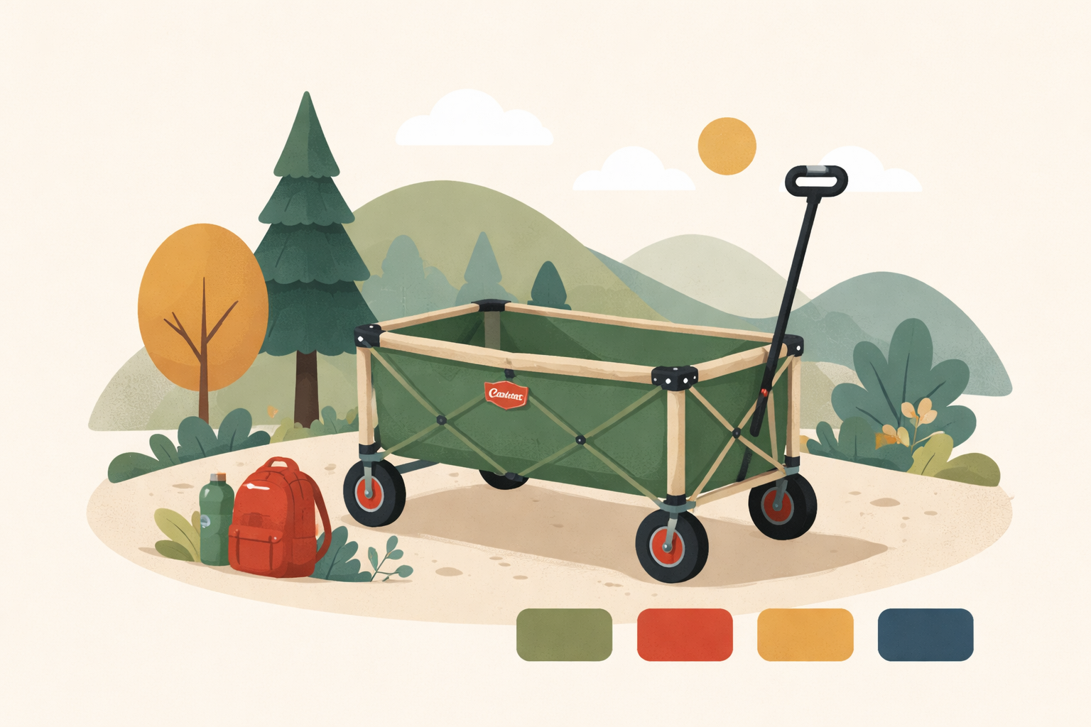 コールマンのアウトドアワゴンが人気色豊富な理由